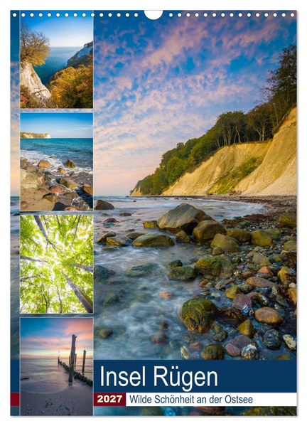 Insel Rügen - Wilde Schönheit an der Ostsee (Wandkalender 2027 DIN A3 hoch) CALVENDO Monatskalender