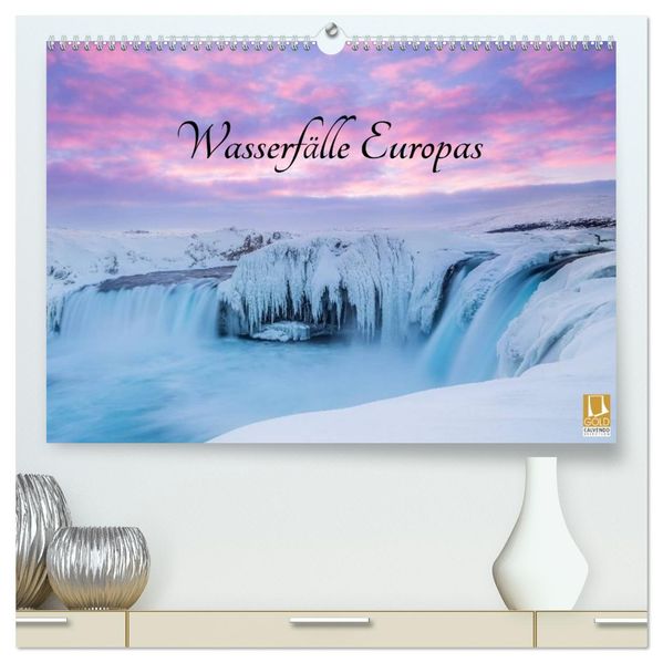 Wasserfälle Europas (hochwertiger Premium Wandkalender 2027 DIN A2 quer) Kunstdruck in Hochglanz