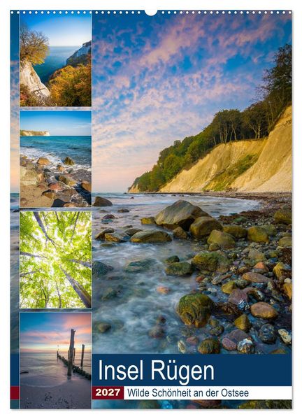 Insel Rügen - Wilde Schönheit an der Ostsee (Wandkalender 2027 DIN A2 hoch) CALVENDO Monatskalender