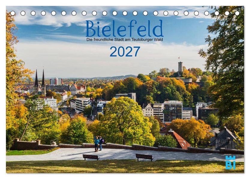 Bielefeld - Die freundliche Stadt am Teutoburger Wald (Tischkalender 2027 DIN A5 quer) CALVENDO Monatskalender