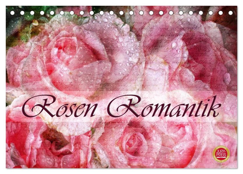 Rosen Romantik (Tischkalender 2027 DIN A5 quer) CALVENDO Monatskalender