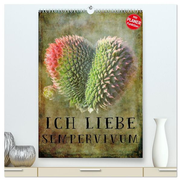Ich liebe Sempervivum (hochwertiger Premium Wandkalender 2027 DIN A2 hoch) Kunstdruck in Hochglanz