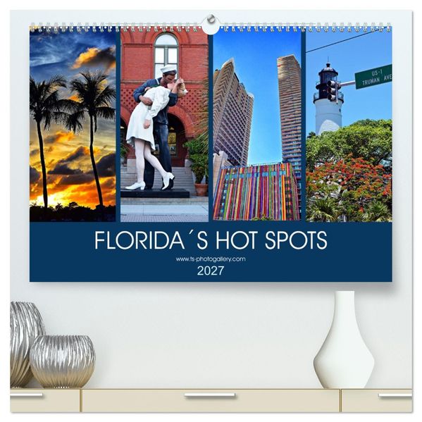 Florida Spots II (hochwertiger Premium Wandkalender 2027 DIN A2 quer) Kunstdruck in Hochglanz