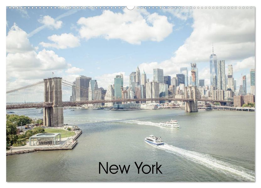 New York (Wandkalender 2027 DIN A2 quer) CALVENDO Monatskalender