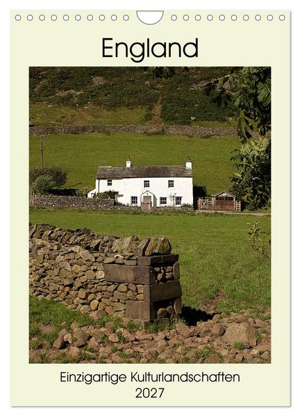 England - Einzigartige Kulturlandschaften (Wandkalender 2027 DIN A4 hoch) CALVENDO Monatskalender