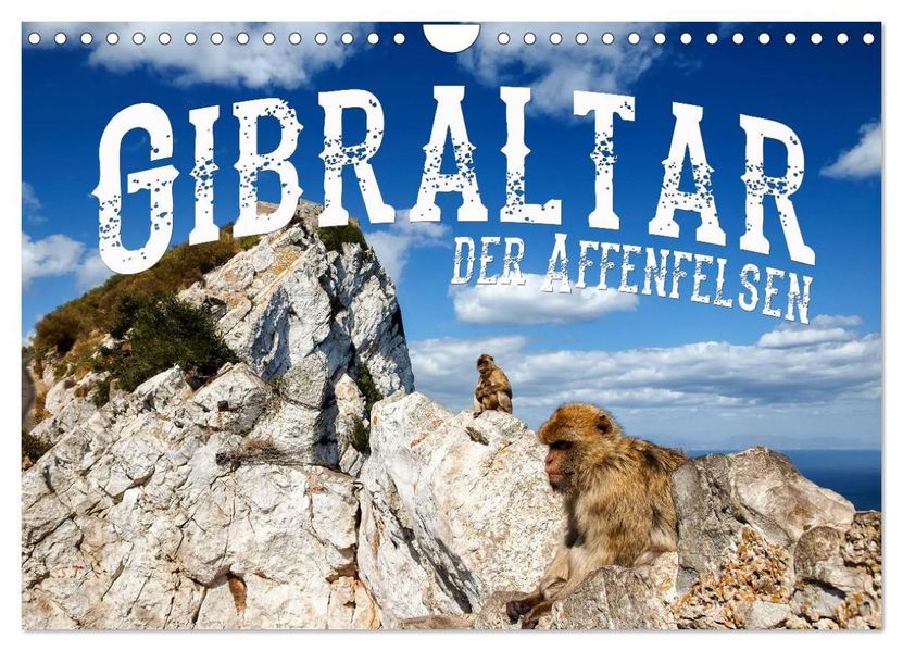 Gibraltar - der Affenfelsen (Wandkalender 2027 DIN A4 quer) CALVENDO Monatskalender