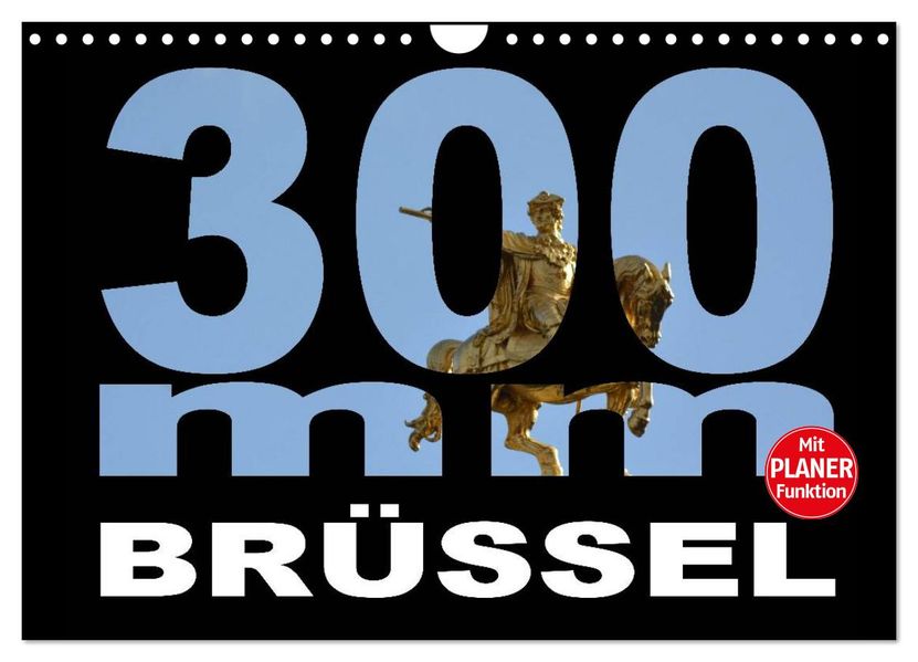 300mm - Brüssel (Wandkalender 2027 DIN A4 quer) CALVENDO Monatskalender