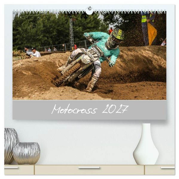 Motocross 2027 (hochwertiger Premium Wandkalender 2027 DIN A2 quer) Kunstdruck in Hochglanz