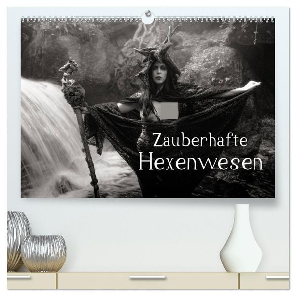 Zauberhafte Hexenwesen (hochwertiger Premium Wandkalender 2027 DIN A2 quer) Kunstdruck in Hochglanz