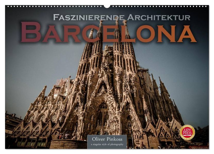 Barcelona - Faszinierende Architektur (Wandkalender 2027 DIN A2 quer) CALVENDO Monatskalender