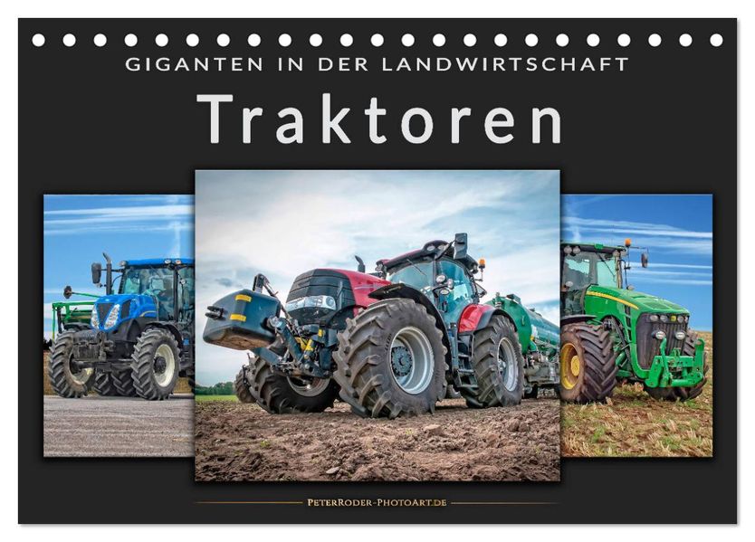 Traktoren - Giganten in der Landwirtschaft (Tischkalender 2027 DIN A5 quer) CALVENDO Monatskalender