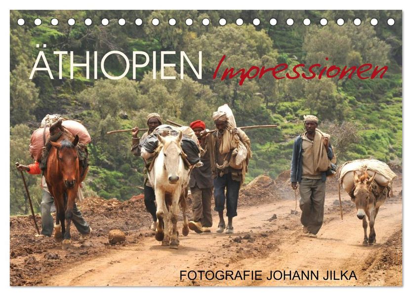 Äthiopien Impressionen (Tischkalender 2027 DIN A5 quer) CALVENDO Monatskalender