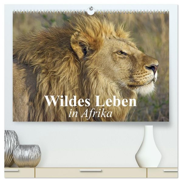 Wildes Leben in Afrika (hochwertiger Premium Wandkalender 2027 DIN A2 quer) Kunstdruck in Hochglanz