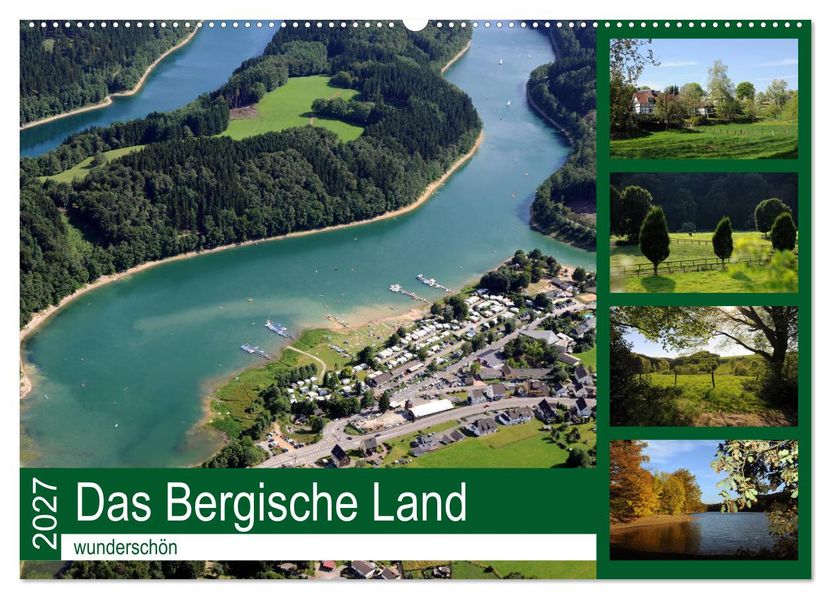 Das Bergische Land - wunderschön (Wandkalender 2027 DIN A2 quer) CALVENDO Monatskalender