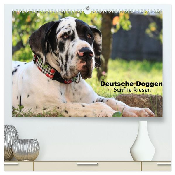Deutsche Doggen - Sanfte Riesen (hochwertiger Premium Wandkalender 2027 DIN A2 quer) Kunstdruck in Hochglanz