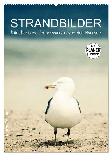 Strandbilder - Künstlerische Impressionen von der Nordsee (Wandkalender 2027 DIN A2 hoch) CALVENDO Monatskalender
