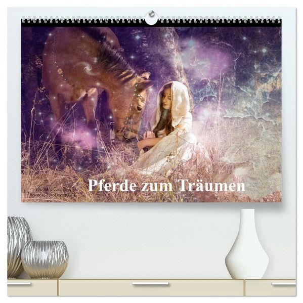 Pferde zum Träumen (hochwertiger Premium Wandkalender 2027 DIN A2 quer) Kunstdruck in Hochglanz