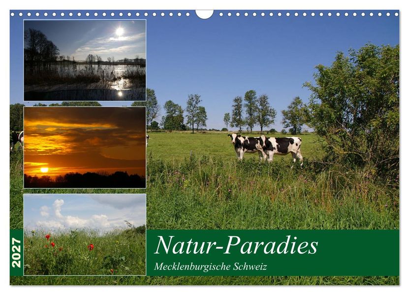 Natur-Paradies Mecklenburgische Schweiz (Wandkalender 2027 DIN A3 quer) CALVENDO Monatskalender