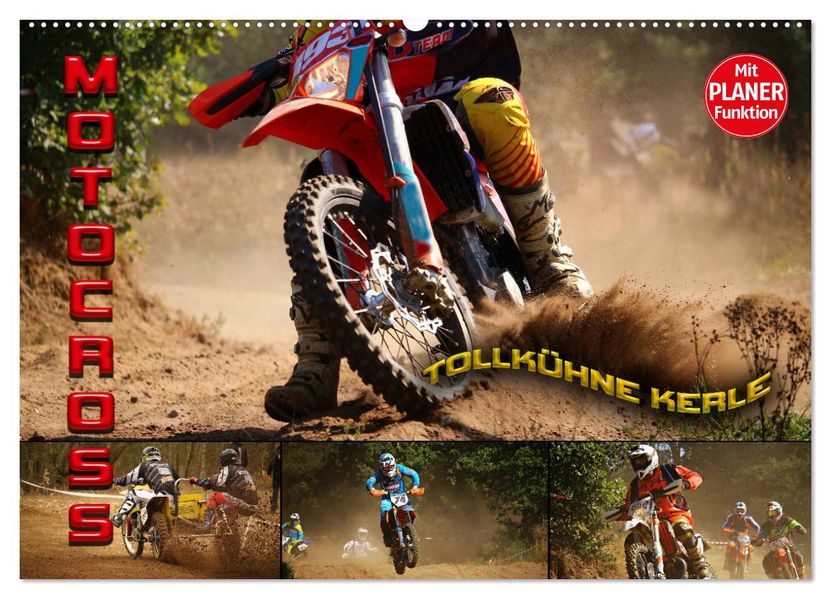 Motocross - tollkühne Kerle (Wandkalender 2027 DIN A2 quer) CALVENDO Monatskalender