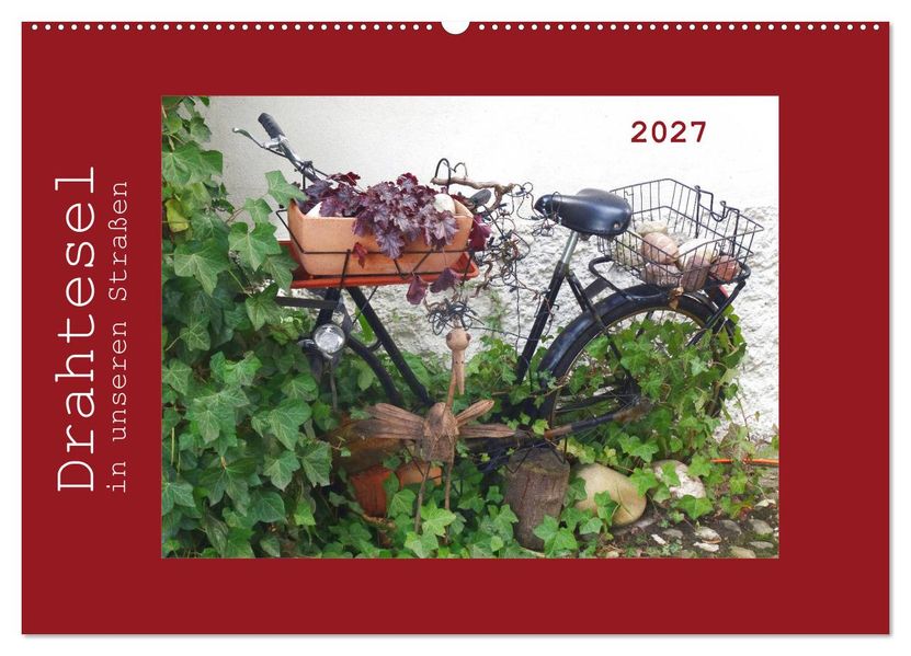 Drahtesel in unseren Straßen (Wandkalender 2027 DIN A2 quer) CALVENDO Monatskalender