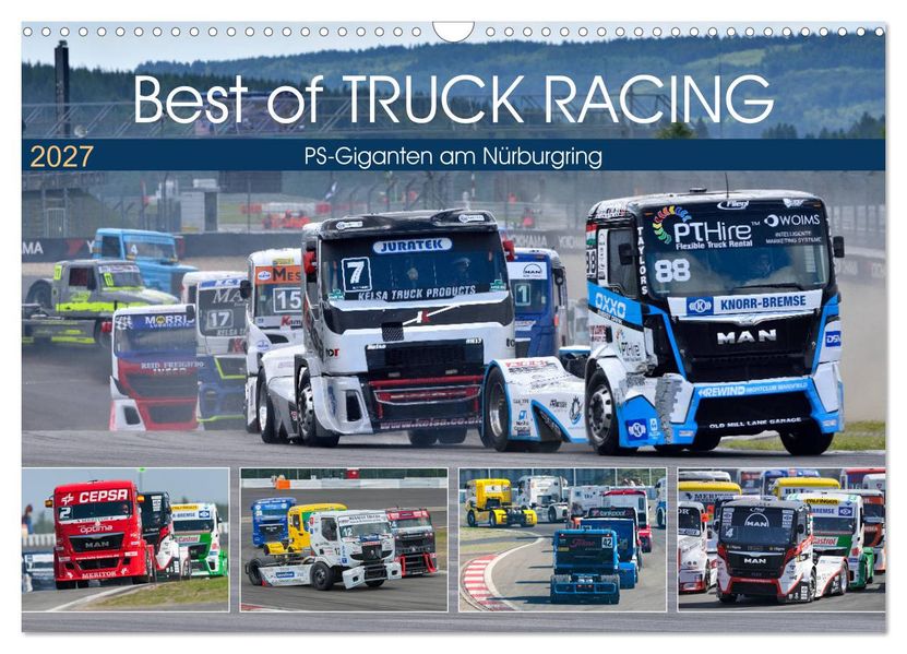 Best of TRUCK RACING (Wandkalender 2027 DIN A3 quer) CALVENDO Monatskalender