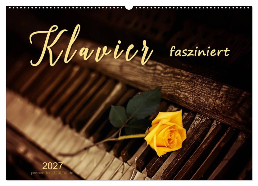 Klavier fasziniert (Wandkalender 2027 DIN A2 quer) CALVENDO Monatskalender