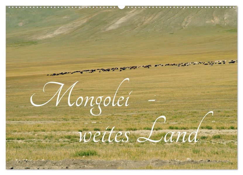 Mongolei - weites Land (Wandkalender 2027 DIN A2 quer) CALVENDO Monatskalender