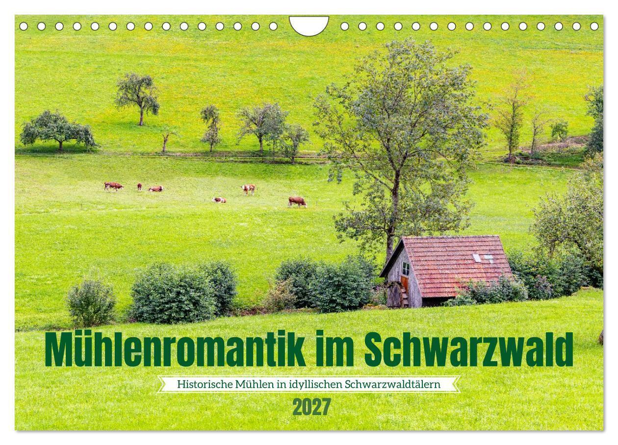 Mühlenromantik im Schwarzwald (Wandkalender 2027 DIN A4 quer) CALVENDO Monatskalender