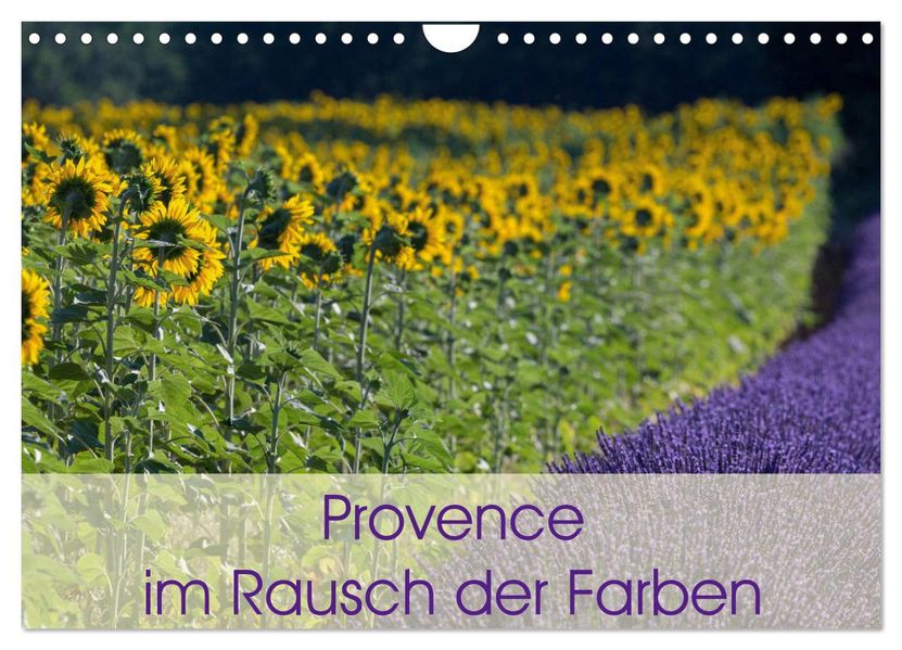 Provence im Rausch der Farben (Wandkalender 2027 DIN A4 quer) CALVENDO Monatskalender
