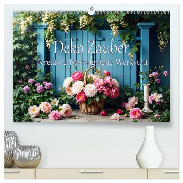 Deko Zauber - Kreative Nostalgische Werkstatt (hochwertiger Premium Wandkalender 2027 DIN A2 quer) Kunstdruck in Hochglanz
