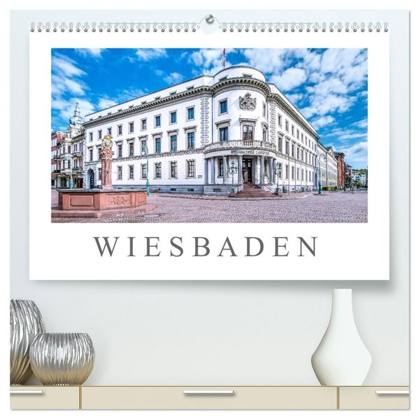 Wiesbaden Kurstadt mit Charme und Flair (hochwertiger Premium Wandkalender 2027 DIN A2 quer) Kunstdruck in Hochglanz