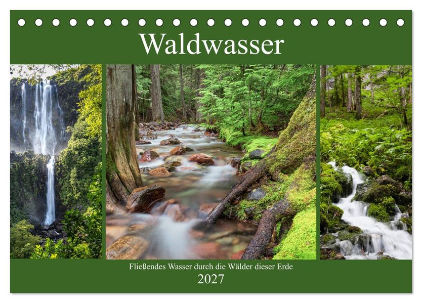 Waldwasser (Tischkalender 2027 DIN A5 quer) CALVENDO Monatskalender