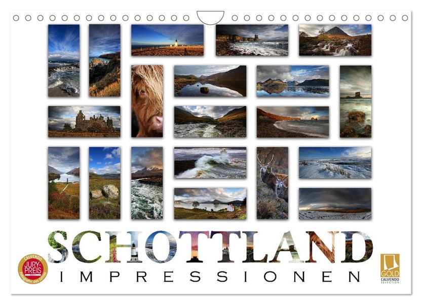 Schottland Impressionen (Wandkalender 2027 DIN A4 quer) CALVENDO Monatskalender