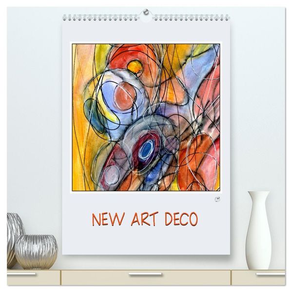 New Art Deco (hochwertiger Premium Wandkalender 2027 DIN A2 hoch) Kunstdruck in Hochglanz