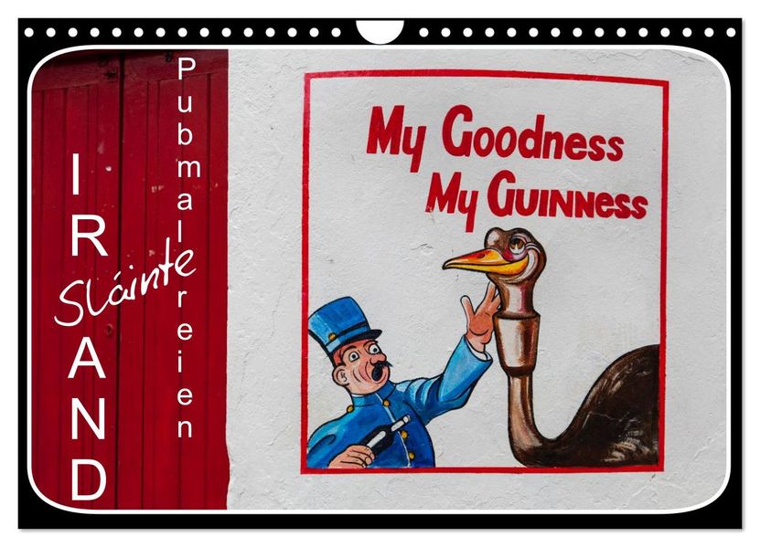Sláinte IRLAND - Pubmalereien (Wandkalender 2027 DIN A4 quer) CALVENDO Monatskalender