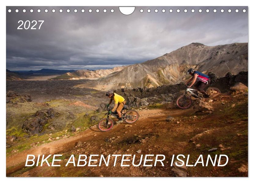 Bike Abenteuer Island (Wandkalender 2027 DIN A4 quer) CALVENDO Monatskalender