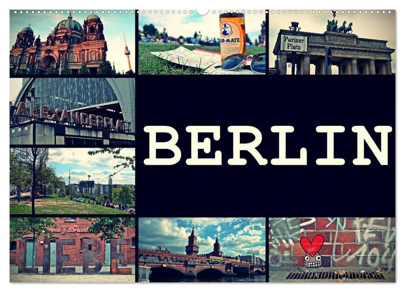 BERLIN horizontal (Wandkalender 2027 DIN A2 quer) CALVENDO Monatskalender