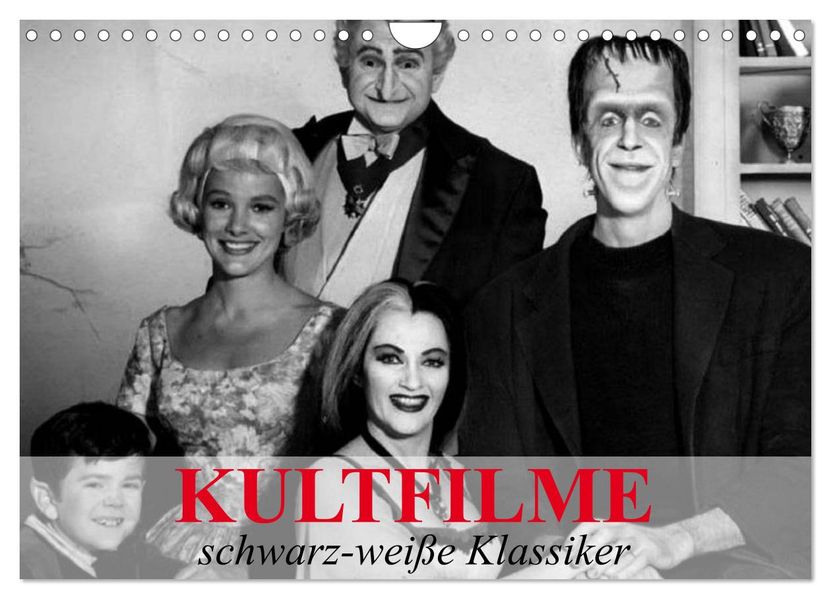 Kultfilme - schwarz-weiße Klassiker (Wandkalender 2027 DIN A4 quer) CALVENDO Monatskalender