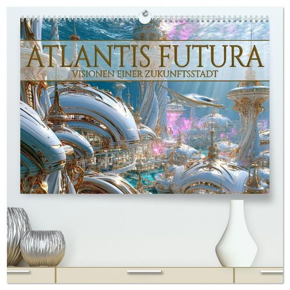 Atlantis Futura - Visionen einer Zukunftsstadt (hochwertiger Premium Wandkalender 2027 DIN A2 quer) Kunstdruck in Hochglanz