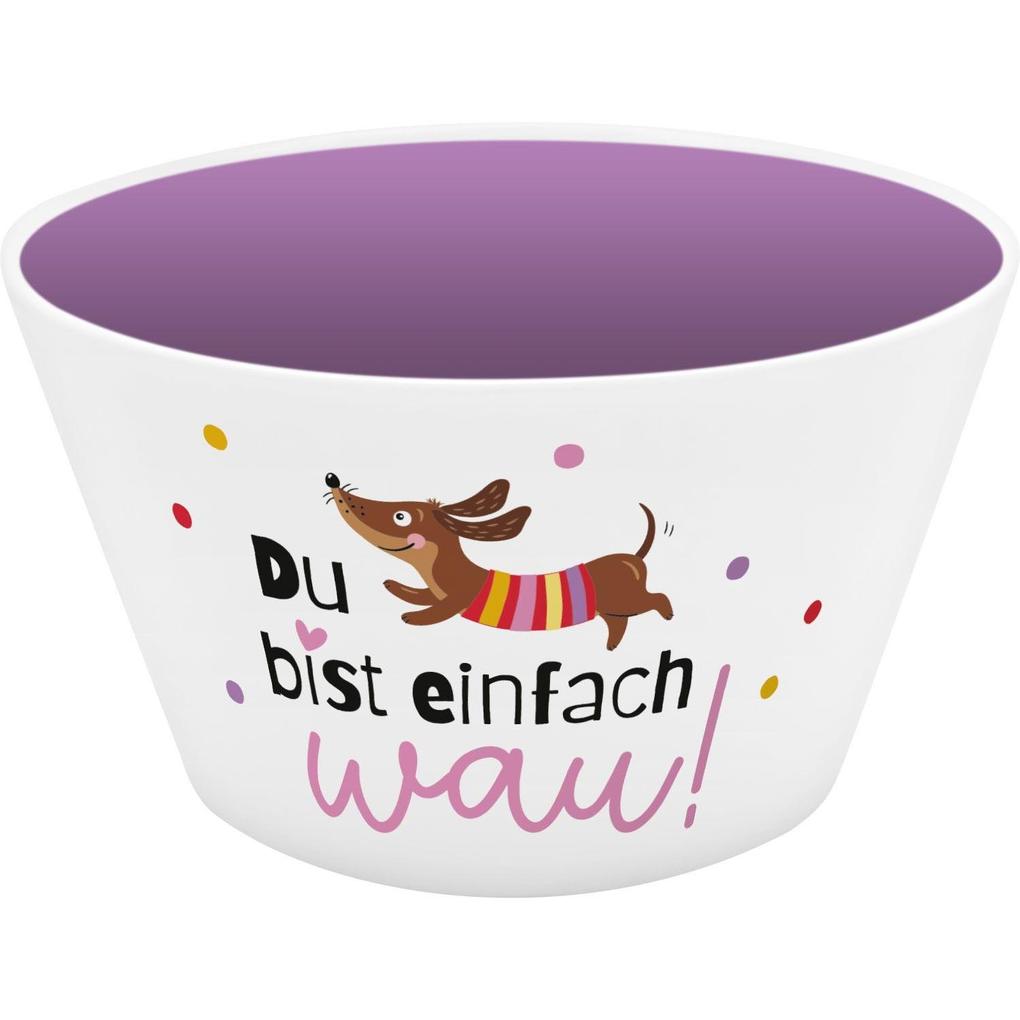 Schale Dackel 'Du bist einfach wau!