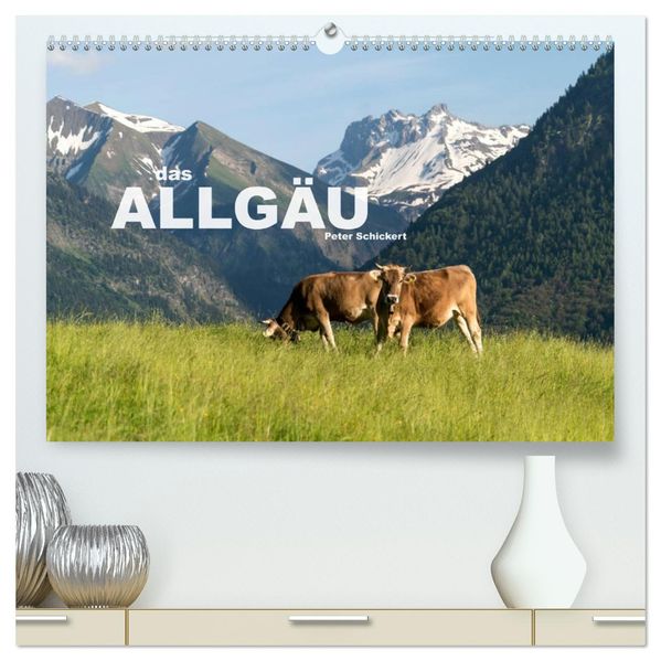 das Allgäu (hochwertiger Premium Wandkalender 2027 DIN A2 quer) Kunstdruck in Hochglanz