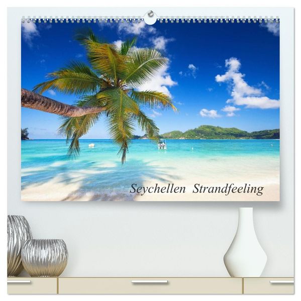 Seychellen Strandfeeling (hochwertiger Premium Wandkalender 2027 DIN A2 quer) Kunstdruck in Hochglanz