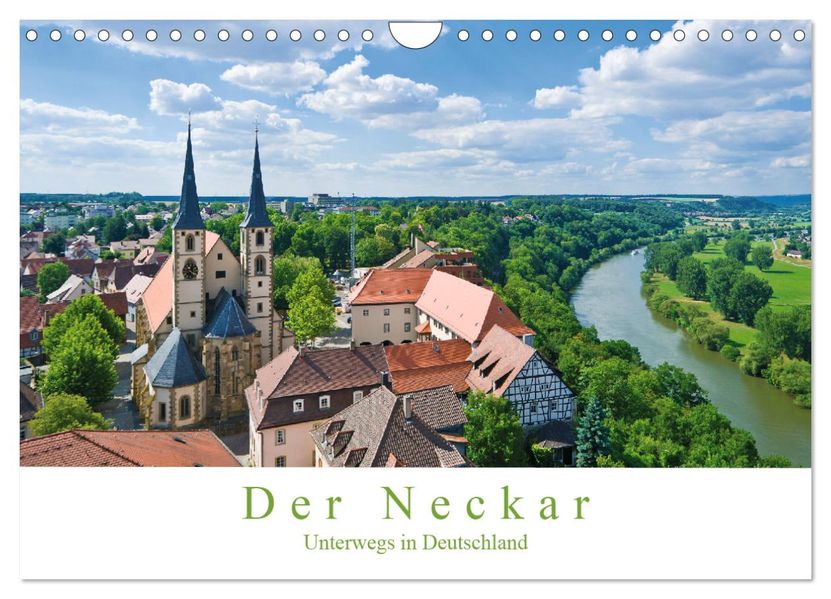 Der Neckar - Unterwegs in Deutschland (Wandkalender 2027 DIN A4 quer) CALVENDO Monatskalender