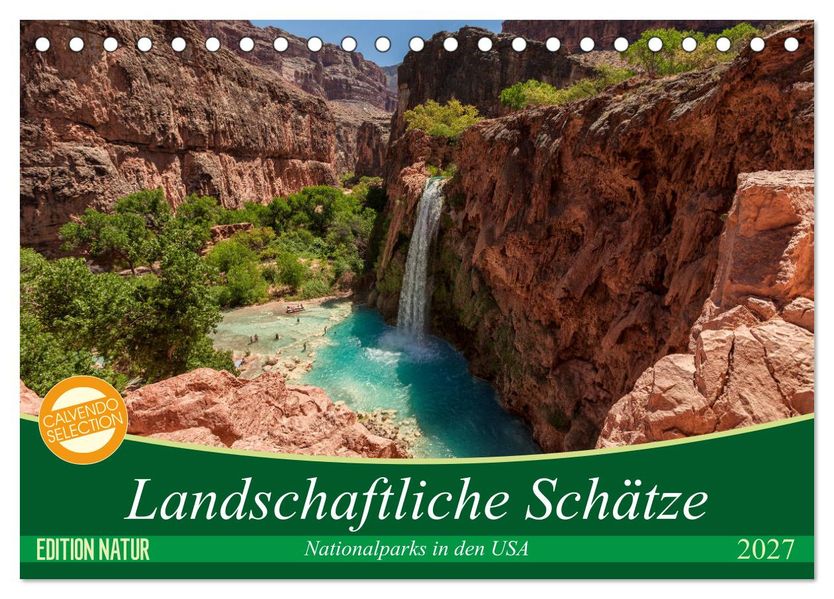 Landschaftliche Schätze (Tischkalender 2027 DIN A5 quer) CALVENDO Monatskalender