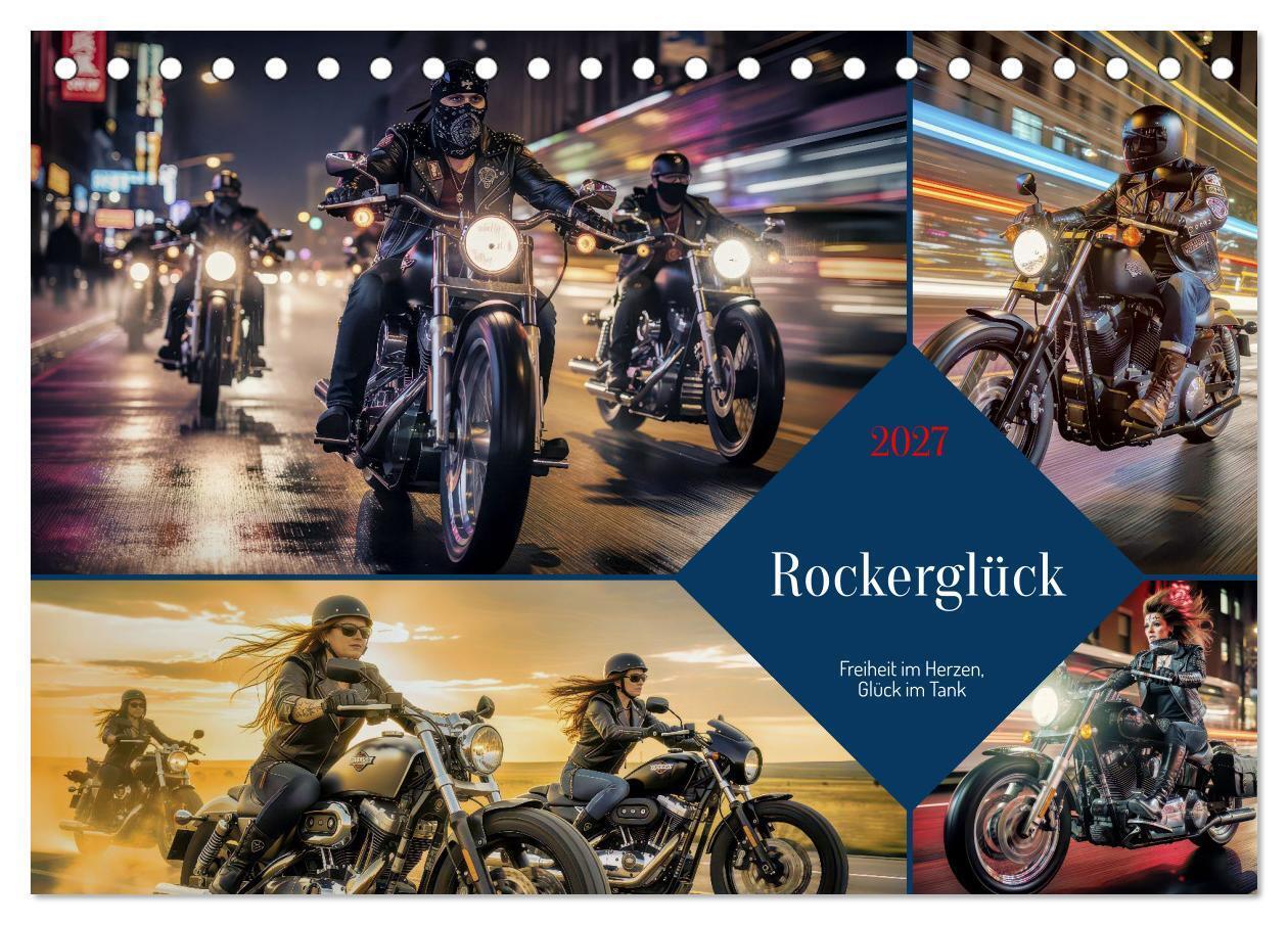 Rockerglück (Tischkalender 2027 DIN A5 quer) CALVENDO Monatskalender