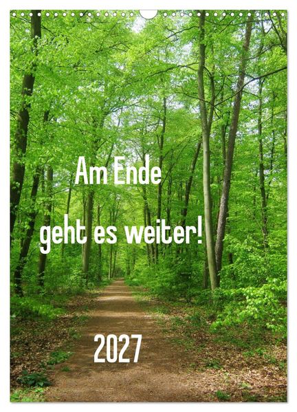 Am Ende geht es weiter! 2027 (Wandkalender 2027 DIN A3 hoch) CALVENDO Monatskalender