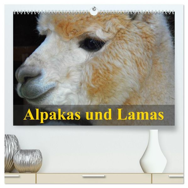 Alpakas und Lamas (hochwertiger Premium Wandkalender 2027 DIN A2 quer) Kunstdruck in Hochglanz