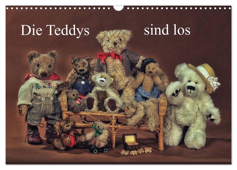 Die Teddys sind los (Wandkalender 2027 DIN A3 quer) CALVENDO Monatskalender