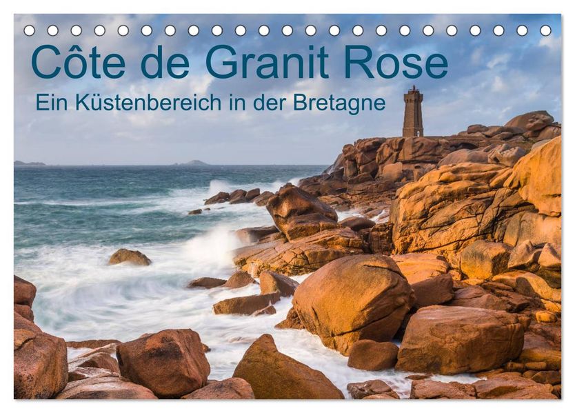 Côte de Granit Rose - Ein Küstenbereich in der Bretagne (Tischkalender 2027 DIN A5 quer) CALVENDO Monatskalender