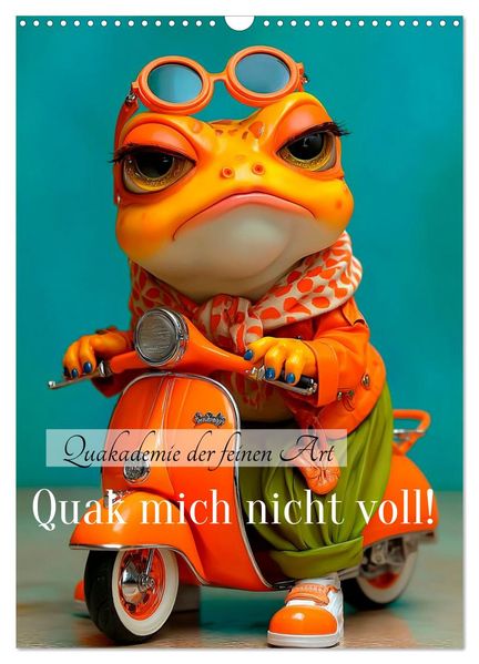 Quak mich nicht voll! (Wandkalender 2027 DIN A3 hoch) CALVENDO Monatskalender